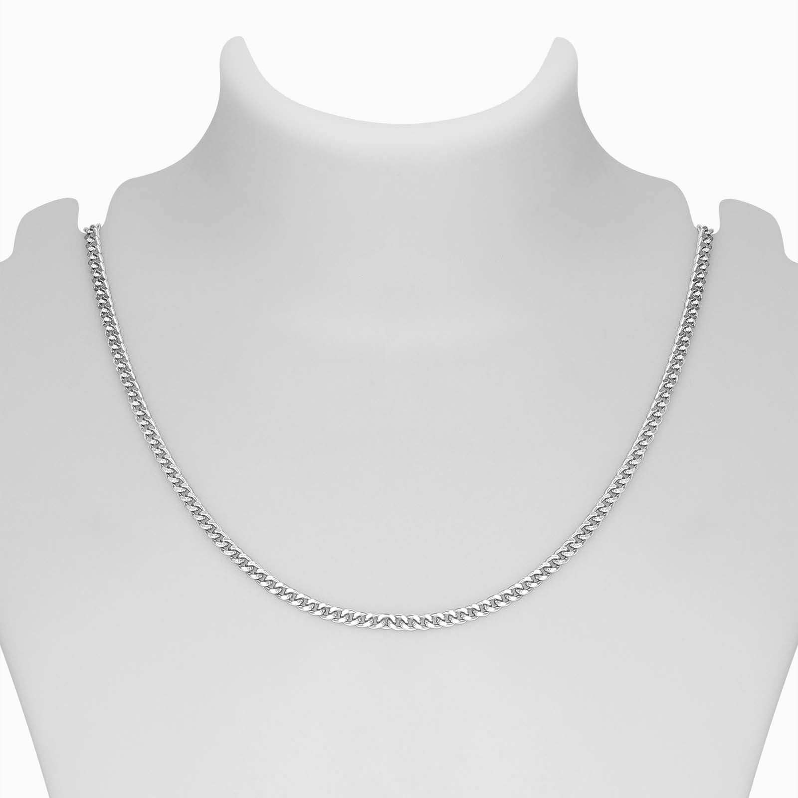 Mens Collection - Pure Silver Chain &#8211; Cuban Link Curb Model for Men