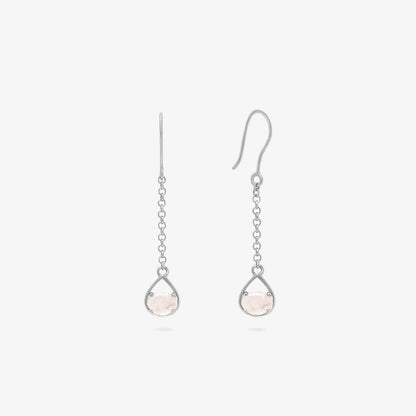 Moonstone Long Drop Earring Design