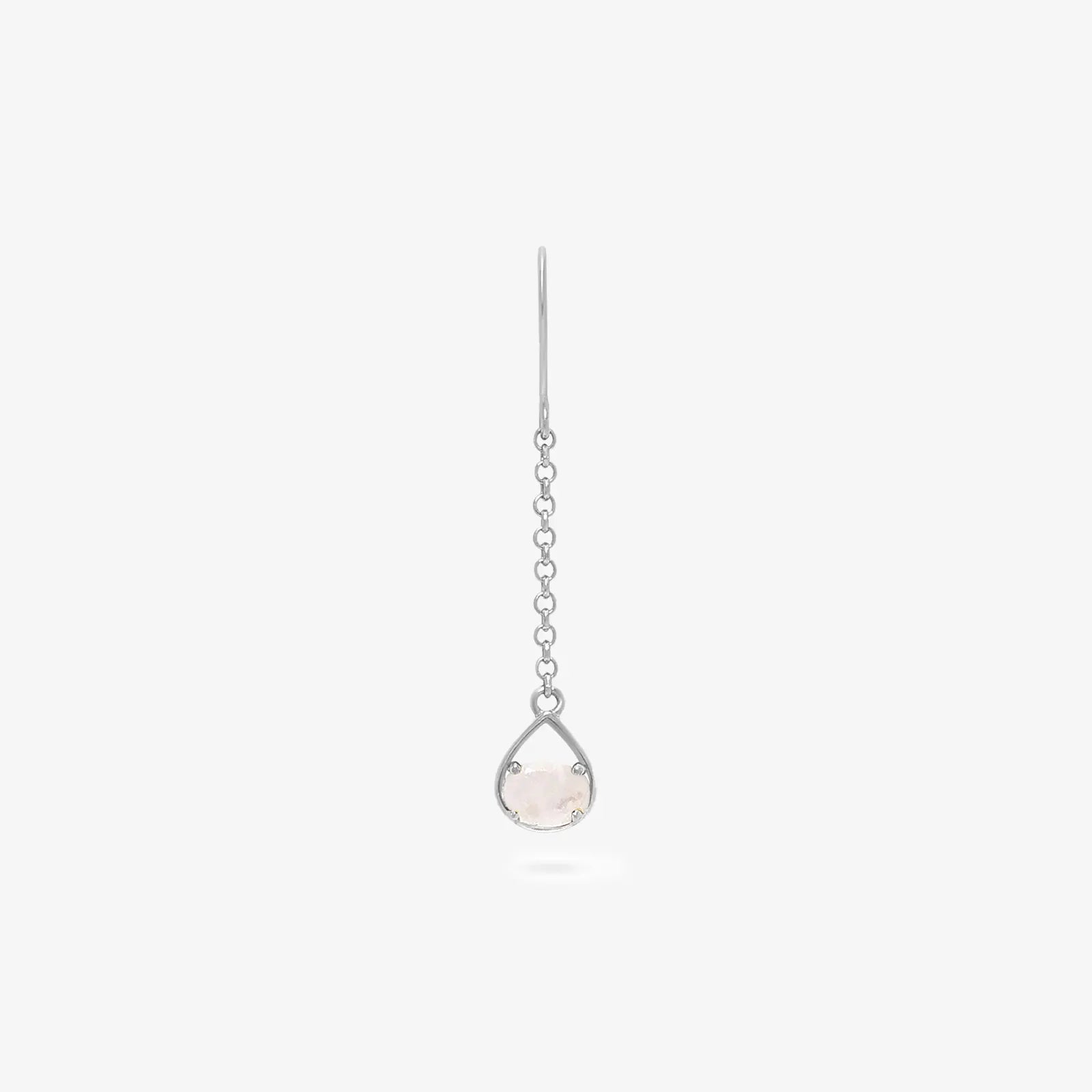 Moonstone Long Drop Earring Design