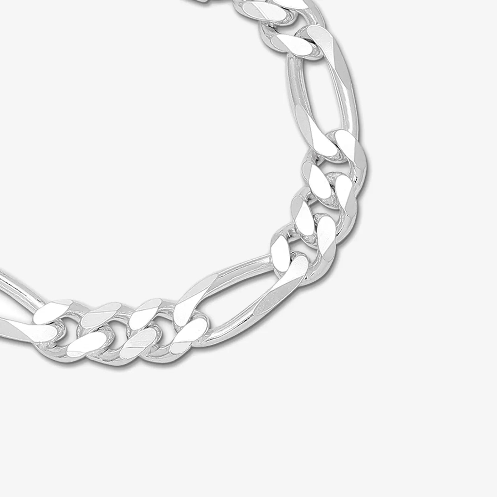 Simple Figaro Link Silver Bracelet - Tweov Jewels