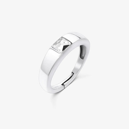 925 sterling silver white stone ring