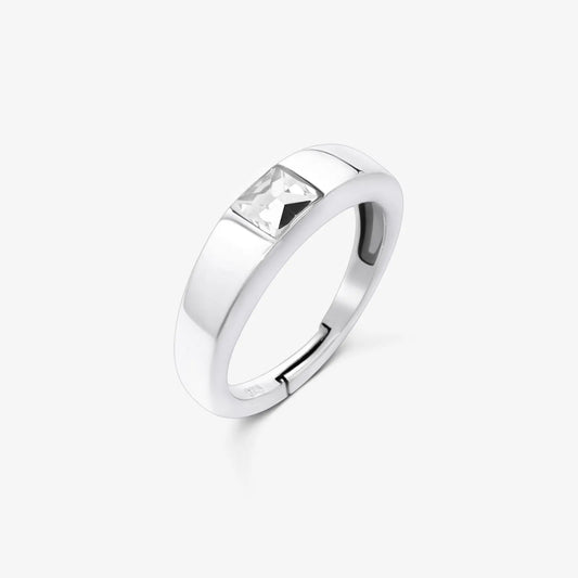 925 sterling silver white stone ring