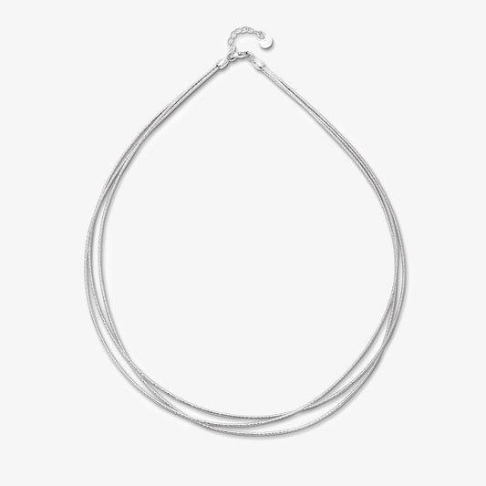 Silken Strands Necklace For Women - 925 Sterling Silver Rhodium Plated