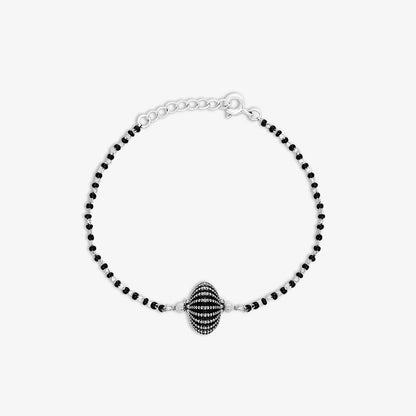 Oxidized Charm Bracelet for Women – 925 Sterling Silver Oxidized Finish