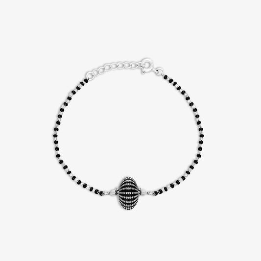 Oxidized Charm Bracelet for Women – 925 Sterling Silver Oxidized Finish