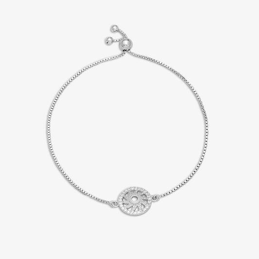Pure Silver Sun Healing Chakra Chain Barcelet