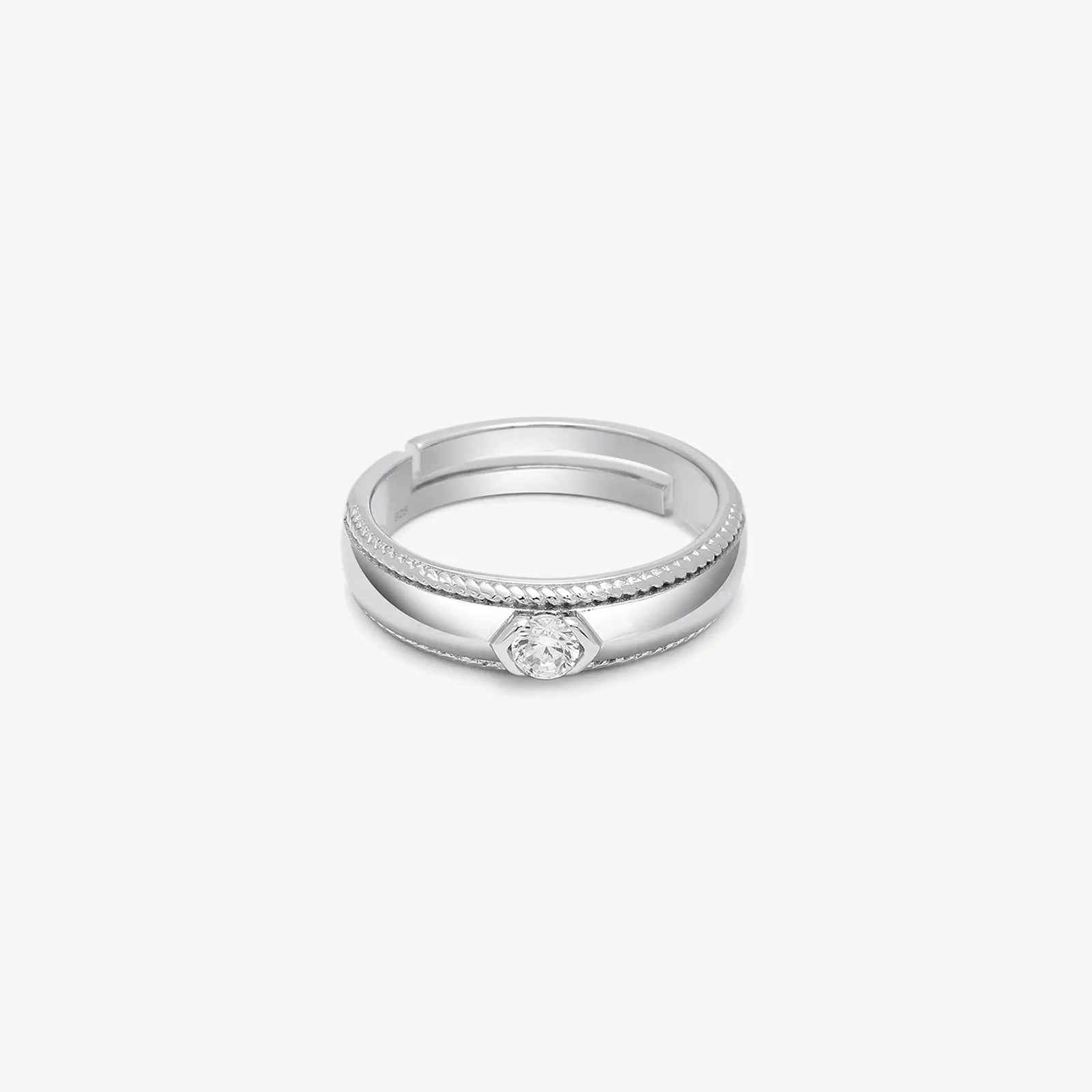Classic CZ Silver Ring for Women
