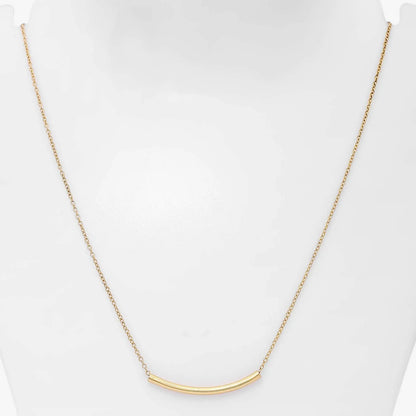 Pure 925 Silver Necklace - Elegant Gold Plated String Chain