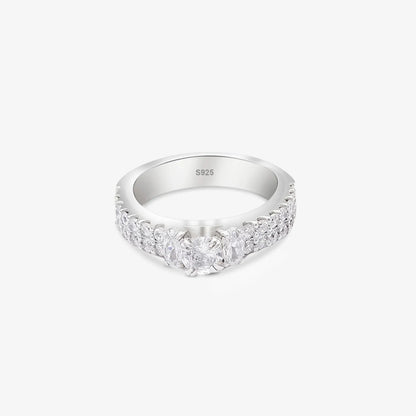 Silver Solitaire CZ Stylish Ring