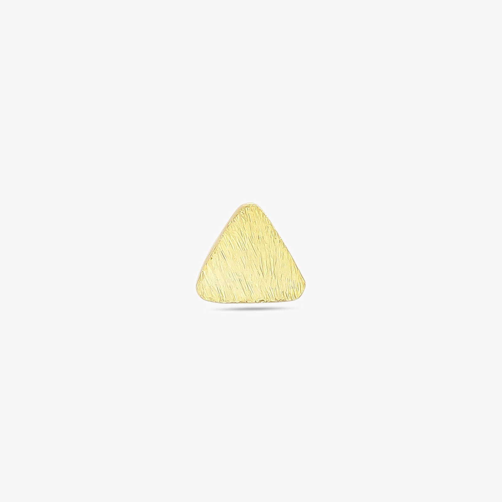 Pure Silver Stud - Triangle Gold Plated Model