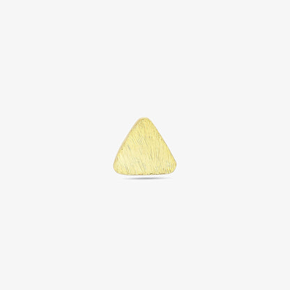 Pure Silver Stud - Triangle Gold Plated Model
