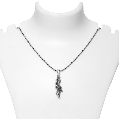 Shri Krishna Silver Pendant with Box Chain