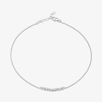 Trendy Silver Beads Chain Anklet - Tweov Jewels