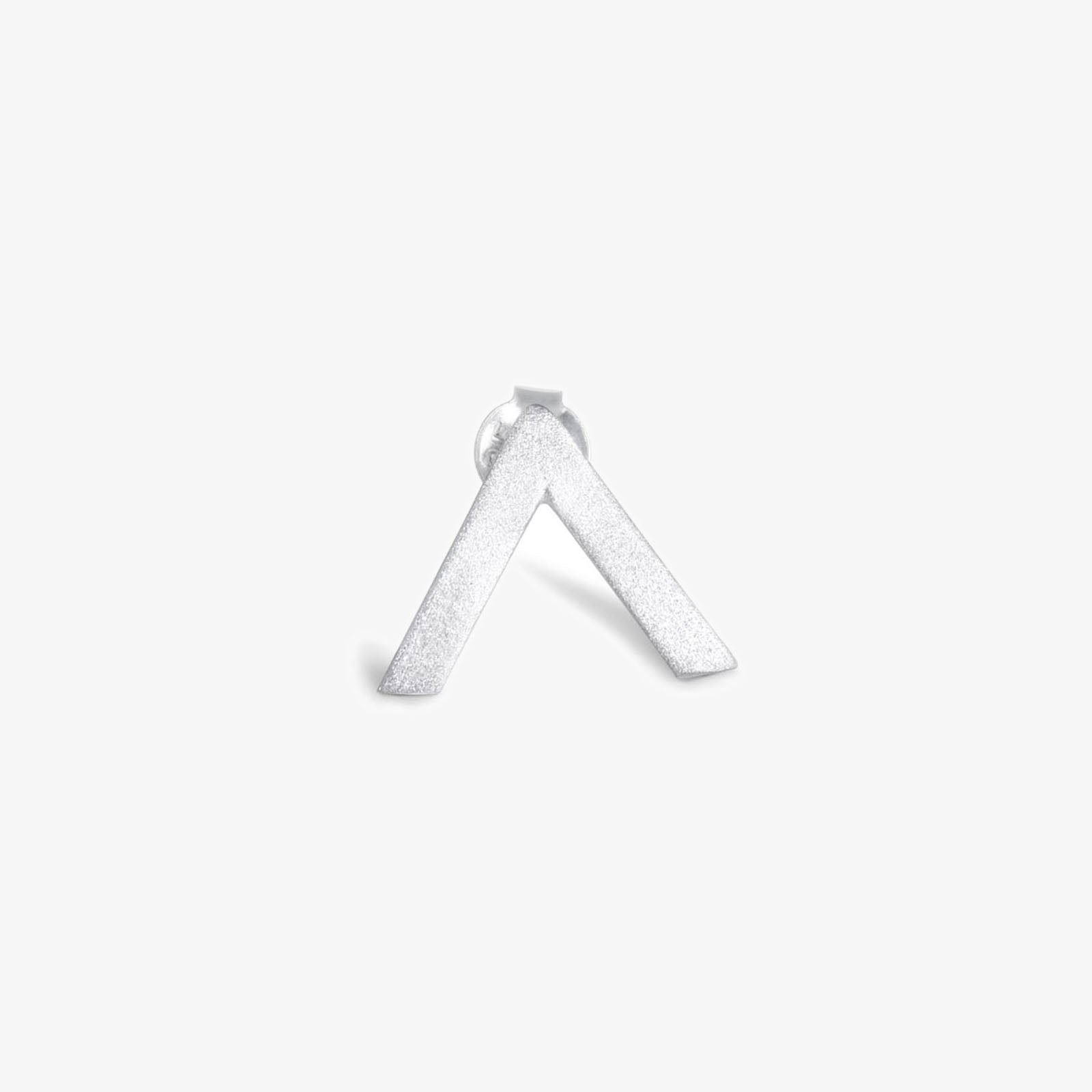 V Shaped Silver Stud Earrings - Tweov Jewels