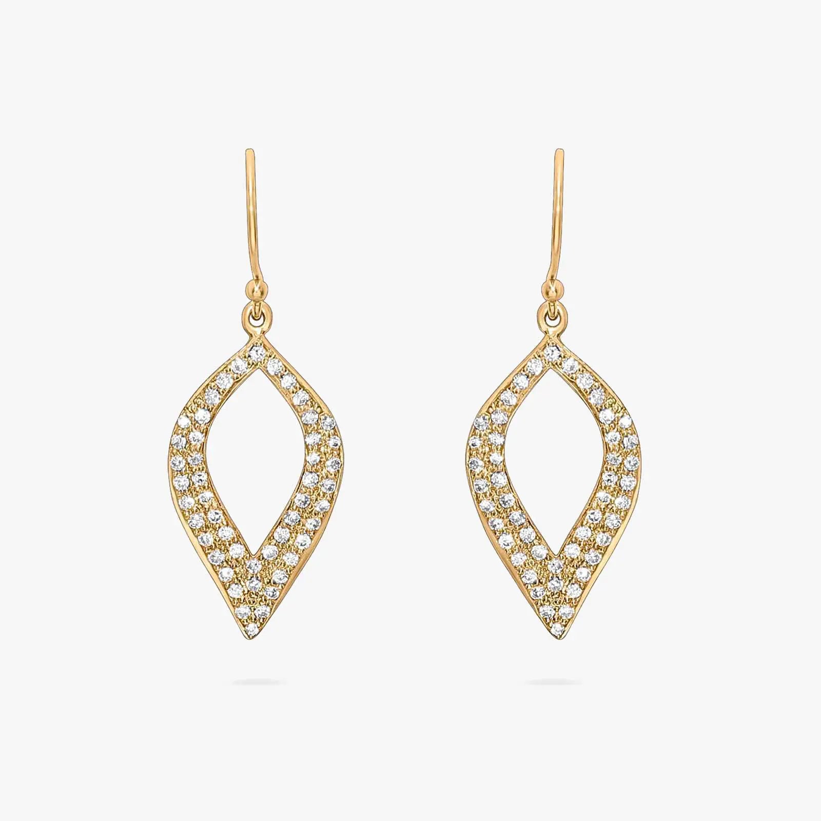 Pure Silver Gold Earrings Odyssey of Cubic Zircon