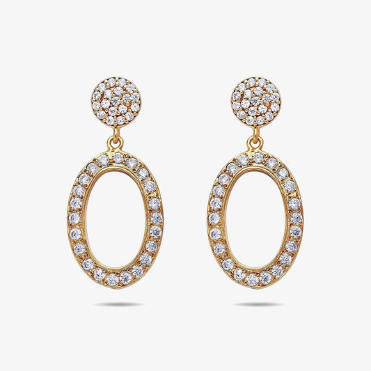 Pure Silver Earrings - Made With Rich CZ Stone
