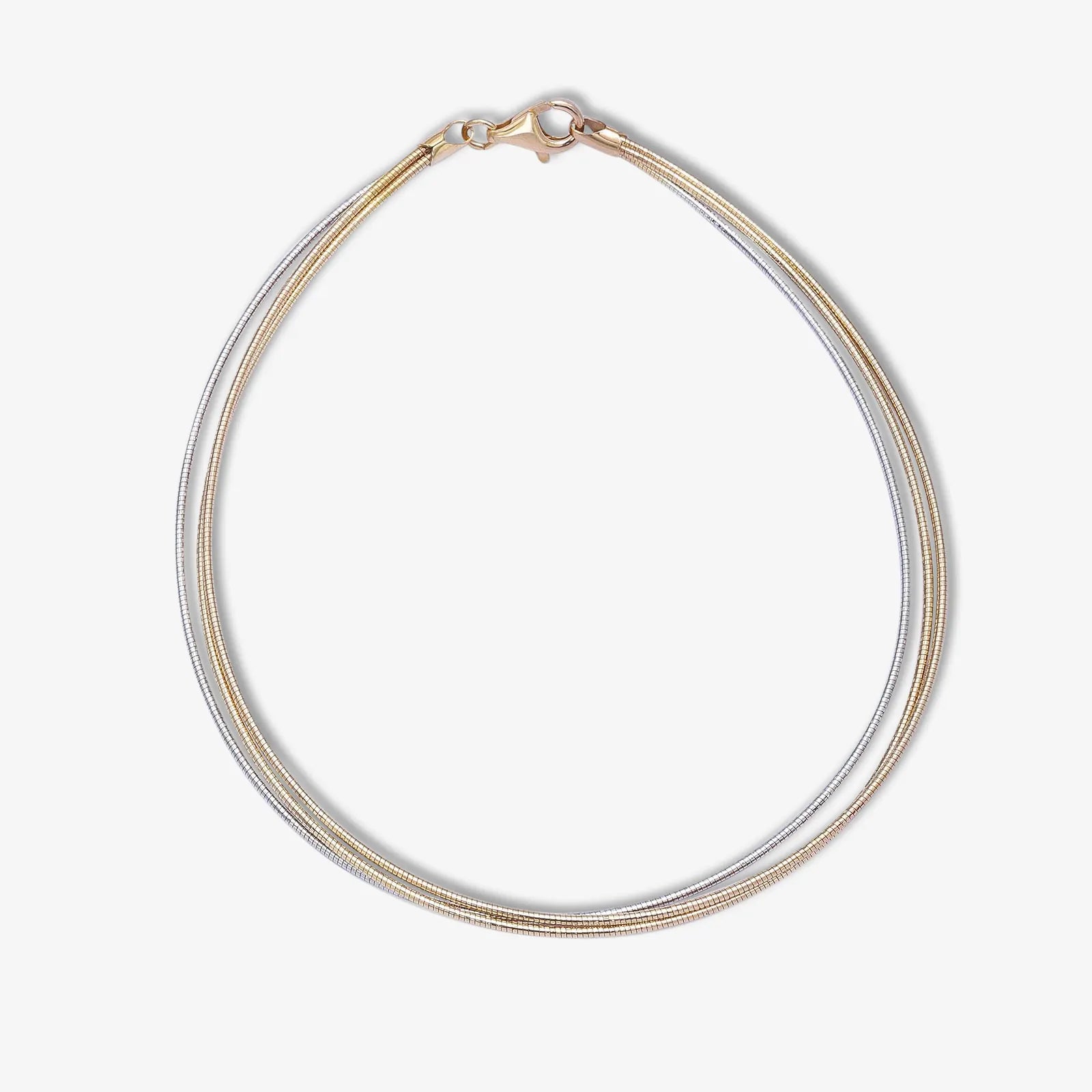Three Layer Toned Silver Chain Anklet - Tweov Jewels