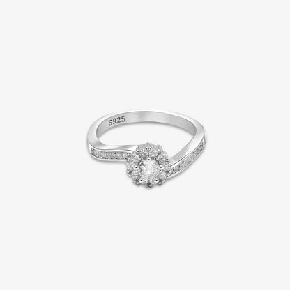 Pure Silver Ring - Cubic Zirconia Ring for Women