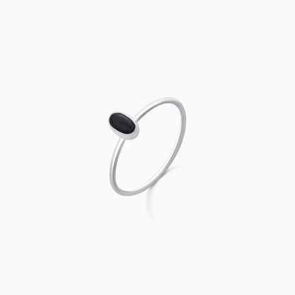 Pure Silver Ring - Casual Black Onyx Model - Tweov Jewels