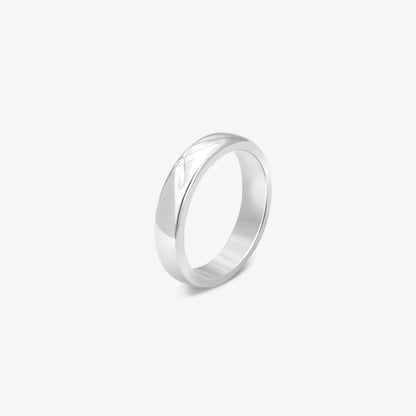 Pure Silver Ring - Minimalist Thick Silver Band Ring