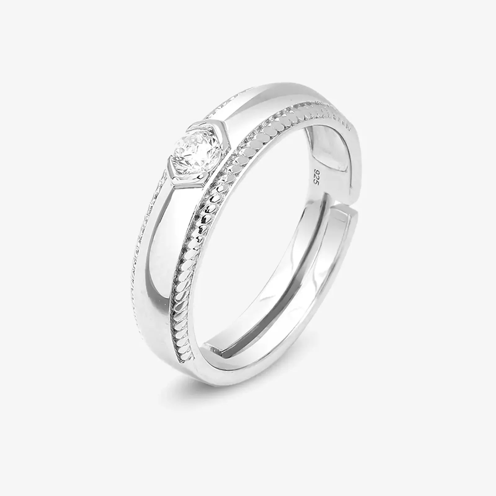 Classic CZ Silver Ring for Women