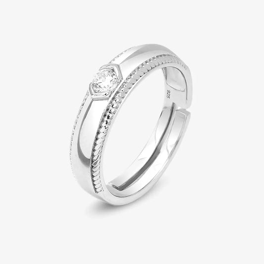 Classic CZ Silver Ring for Women