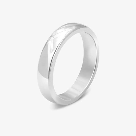 Silver Minimal Plain Ring
