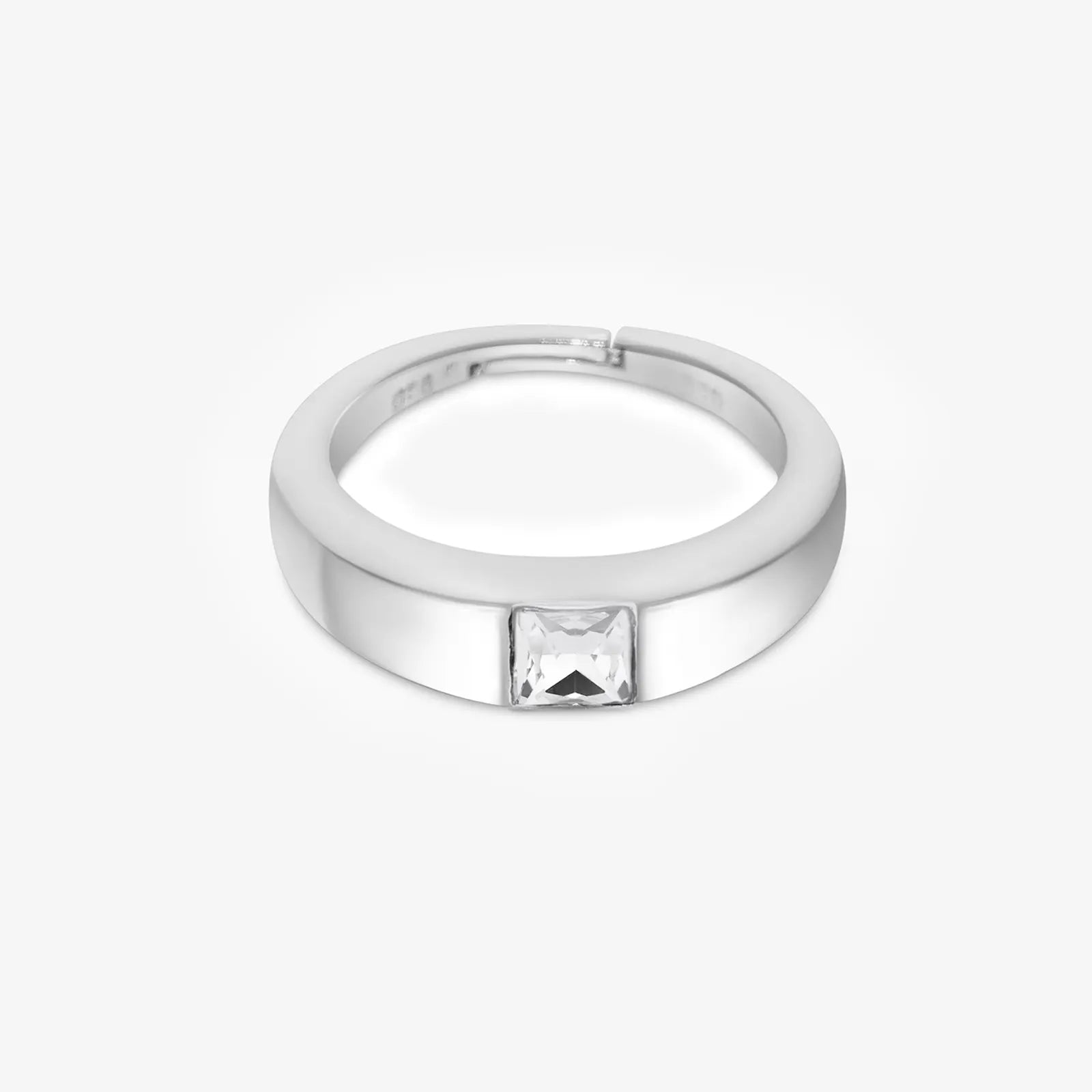 925 sterling silver white stone ring