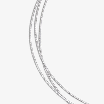 Silken Strands Necklace For Women - 925 Sterling Silver Rhodium Plated