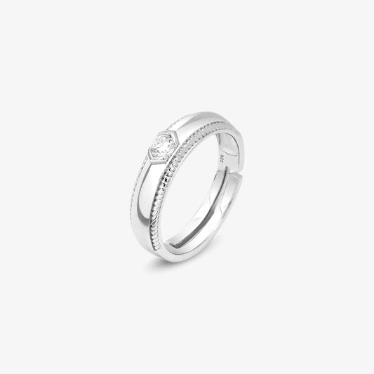 Classic CZ Silver Ring for Women