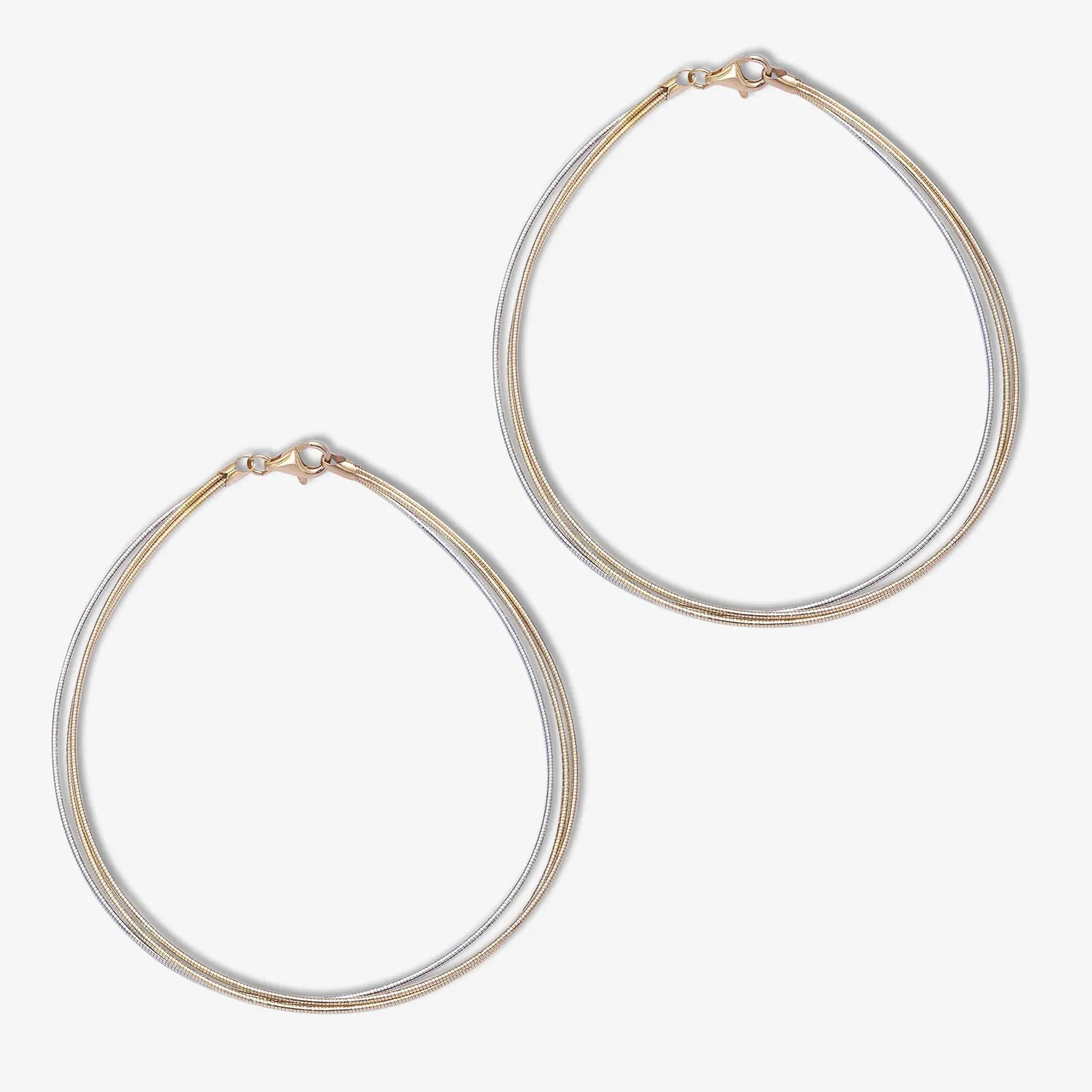 Three Layer Toned Silver Chain Anklet - Tweov Jewels