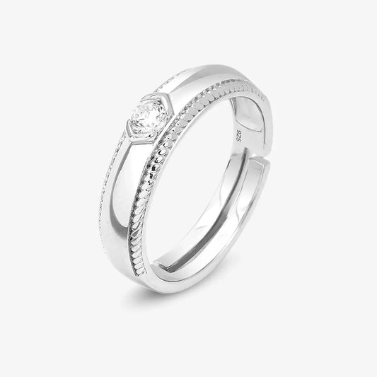 Classic CZ Silver Rings for Men