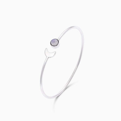 Crescent Moon and Sun Design 925 Sterling Silver Bracelet - Tweov Jewels