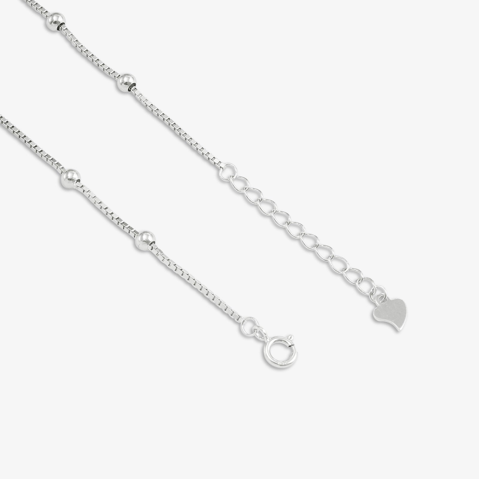 Trendy Evil Eye Silver Anklet for Women - Tweov Jewels