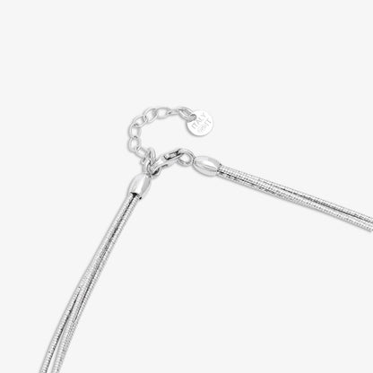 Silken Strands Necklace For Women - 925 Sterling Silver Rhodium Plated