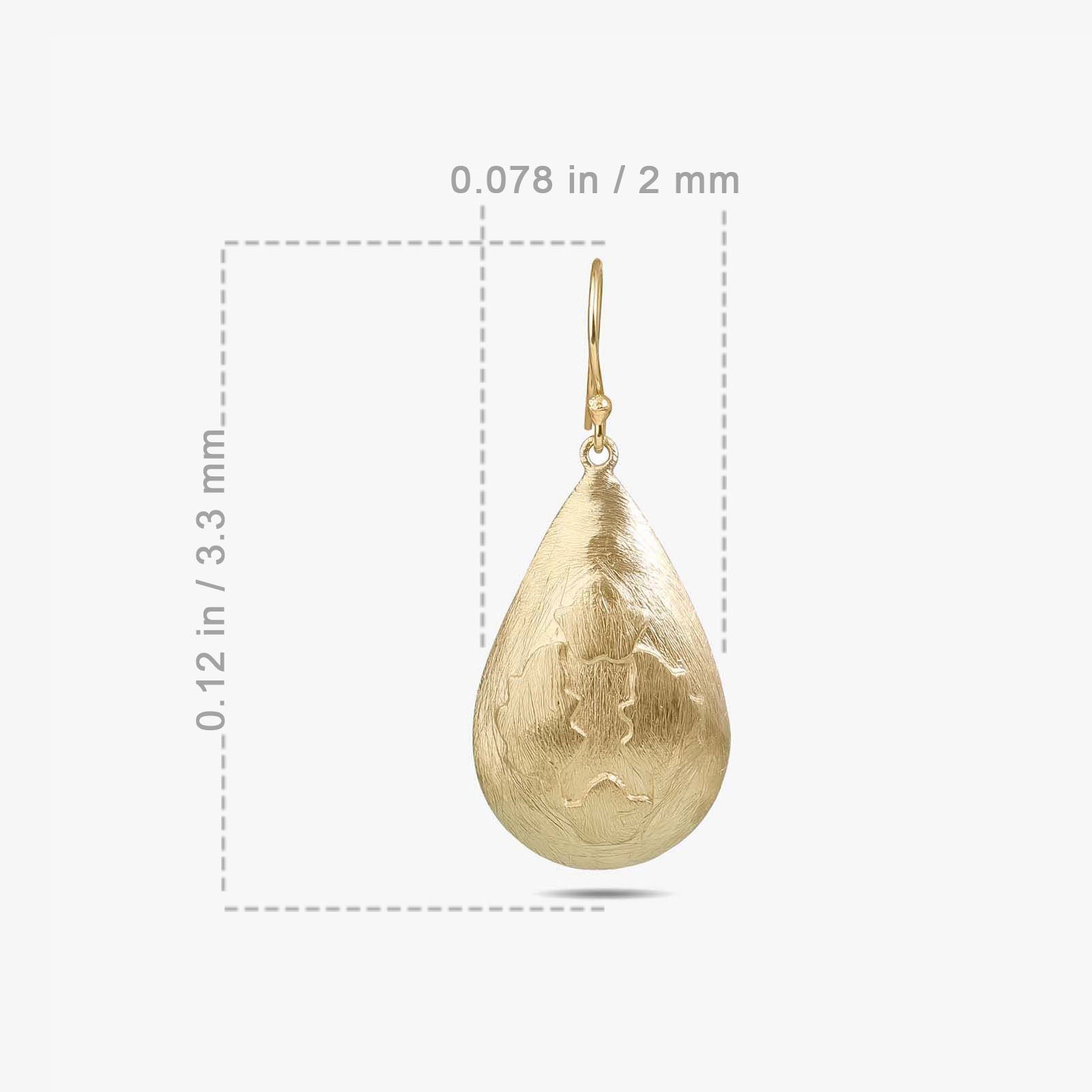 Pure Silver Earrings - Made With Golden Sunrays - Tweov Jewels