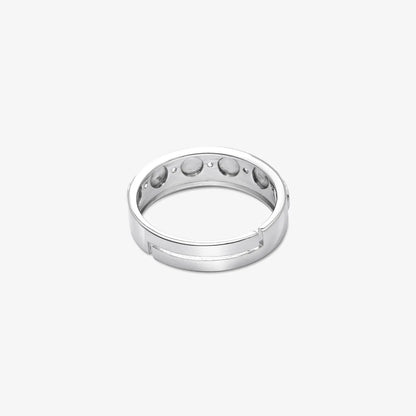CZ Studded Starlight Silver Ring for Women