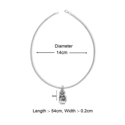 Pure Silver Panchmukhi Hanuman ji Kavach Locket