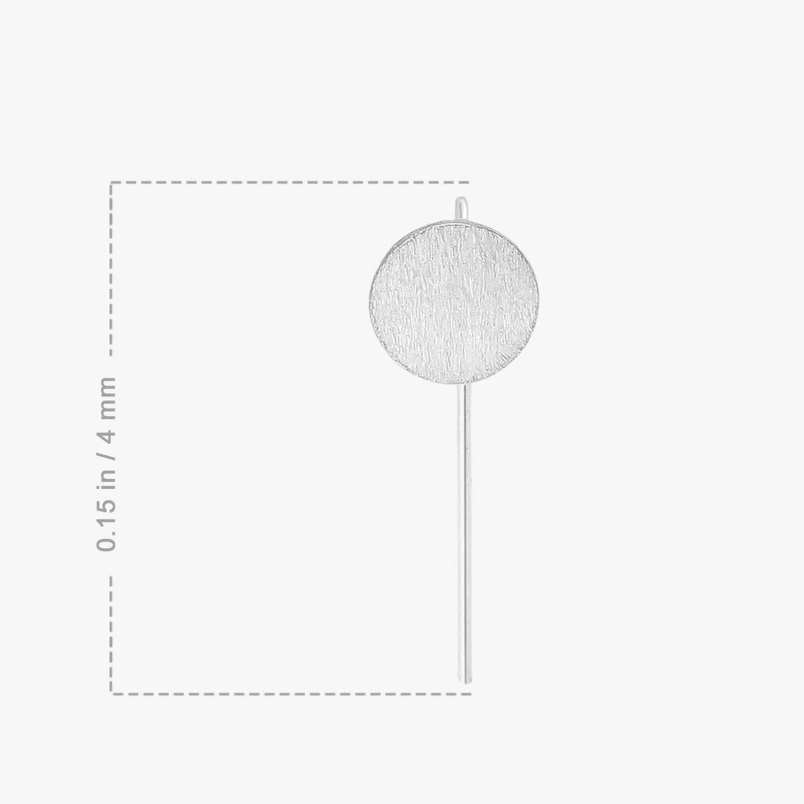 Long Solid Bar Silver Earrings