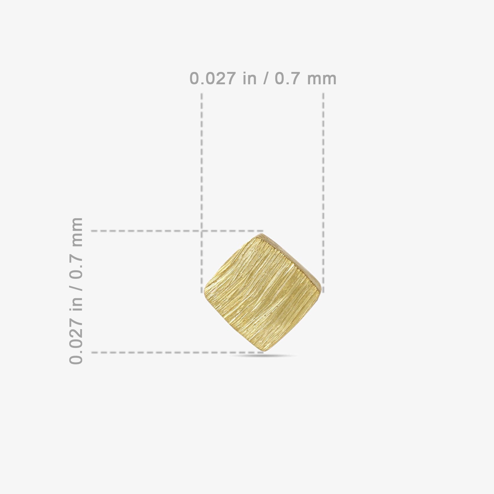 Pure Silver Stud Earrings - Gold Plated With Modern Cubes