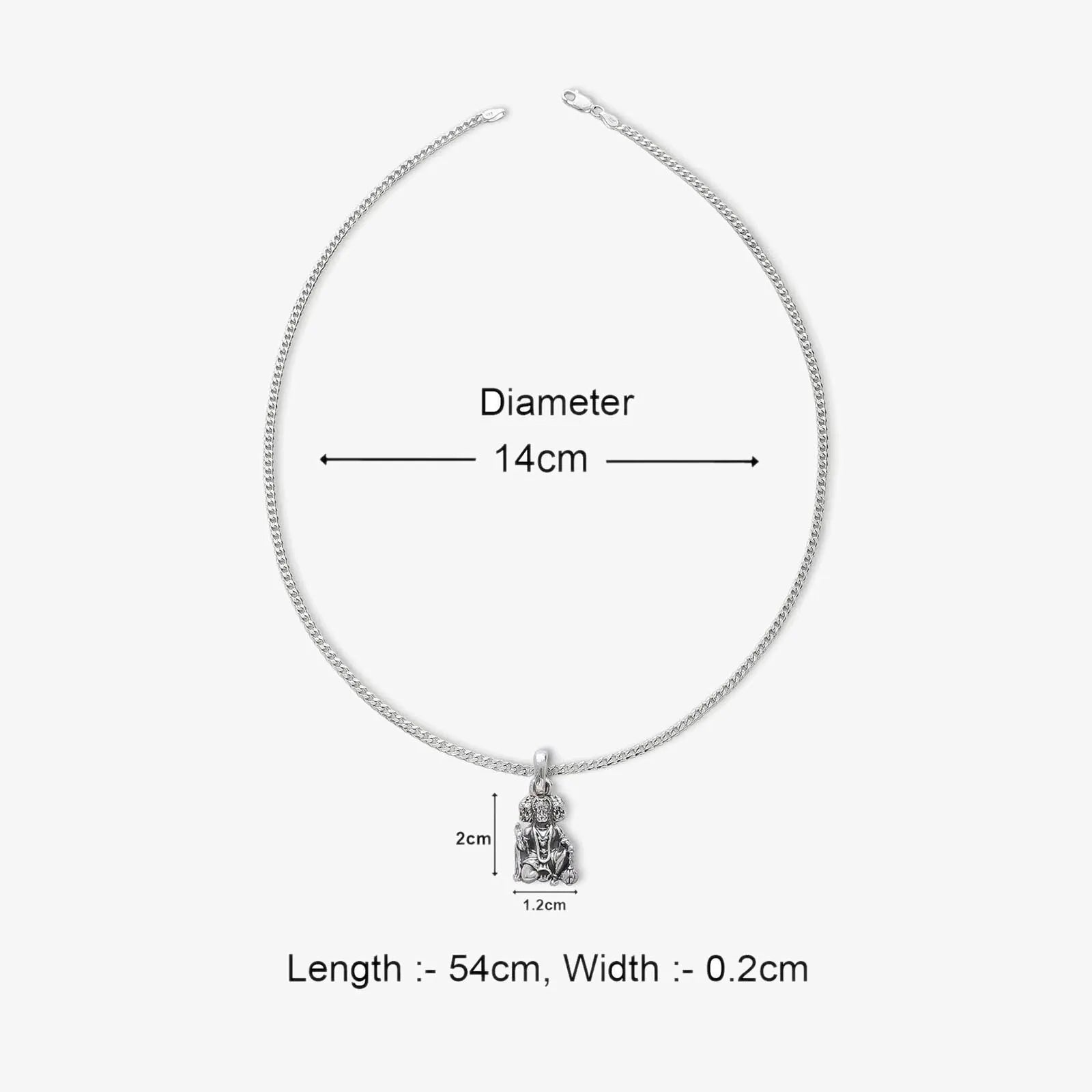 Silver Panchmukhi Hanuman ji Kavach Locket