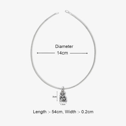 Silver Panchmukhi Hanuman ji Kavach Locket