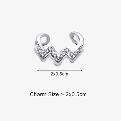 Silver Wave Ring for Women