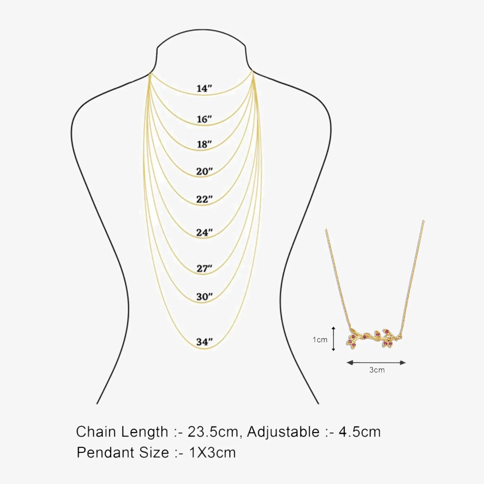 Gold Plated Pink Leaf Silver Necklace