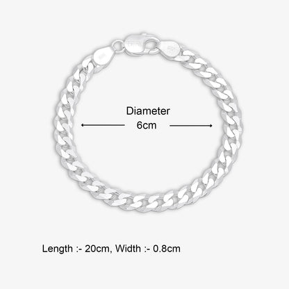Pure Silver Bracelet - Luxe Cuban Link Model - Tweov Jewels