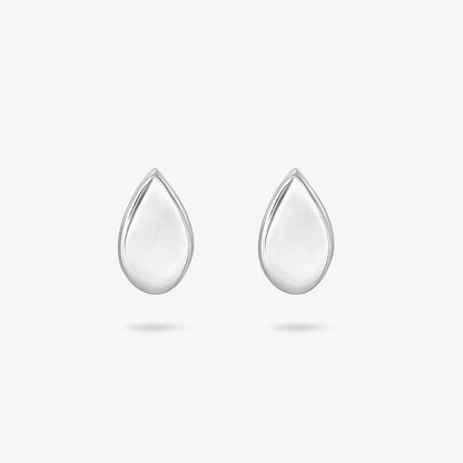 Pure Silver Earrings - 2 in 1 Dew Drop Model With Silver Finish