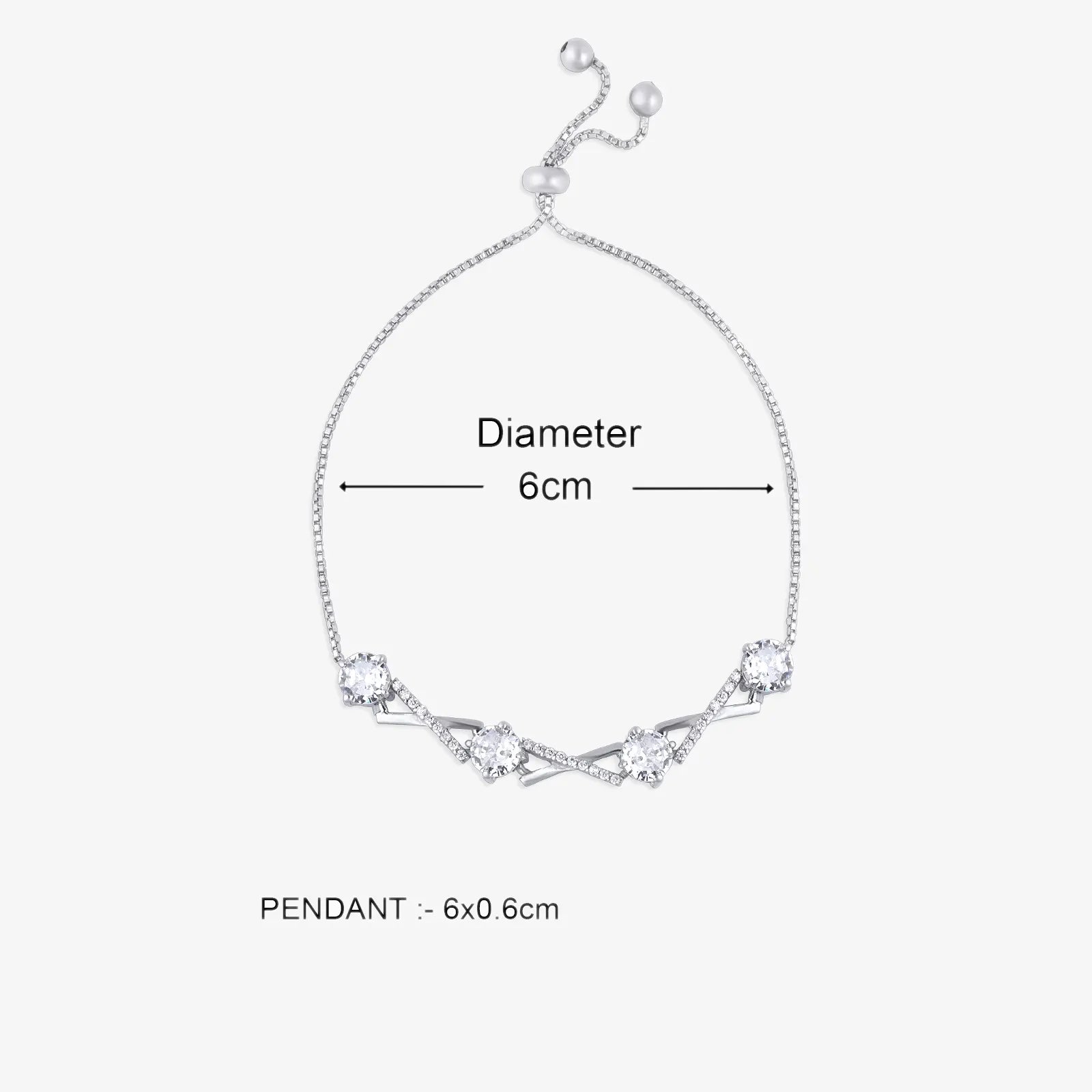 Designer Infinity Silver Chain Bracelet - Tweov Jewels