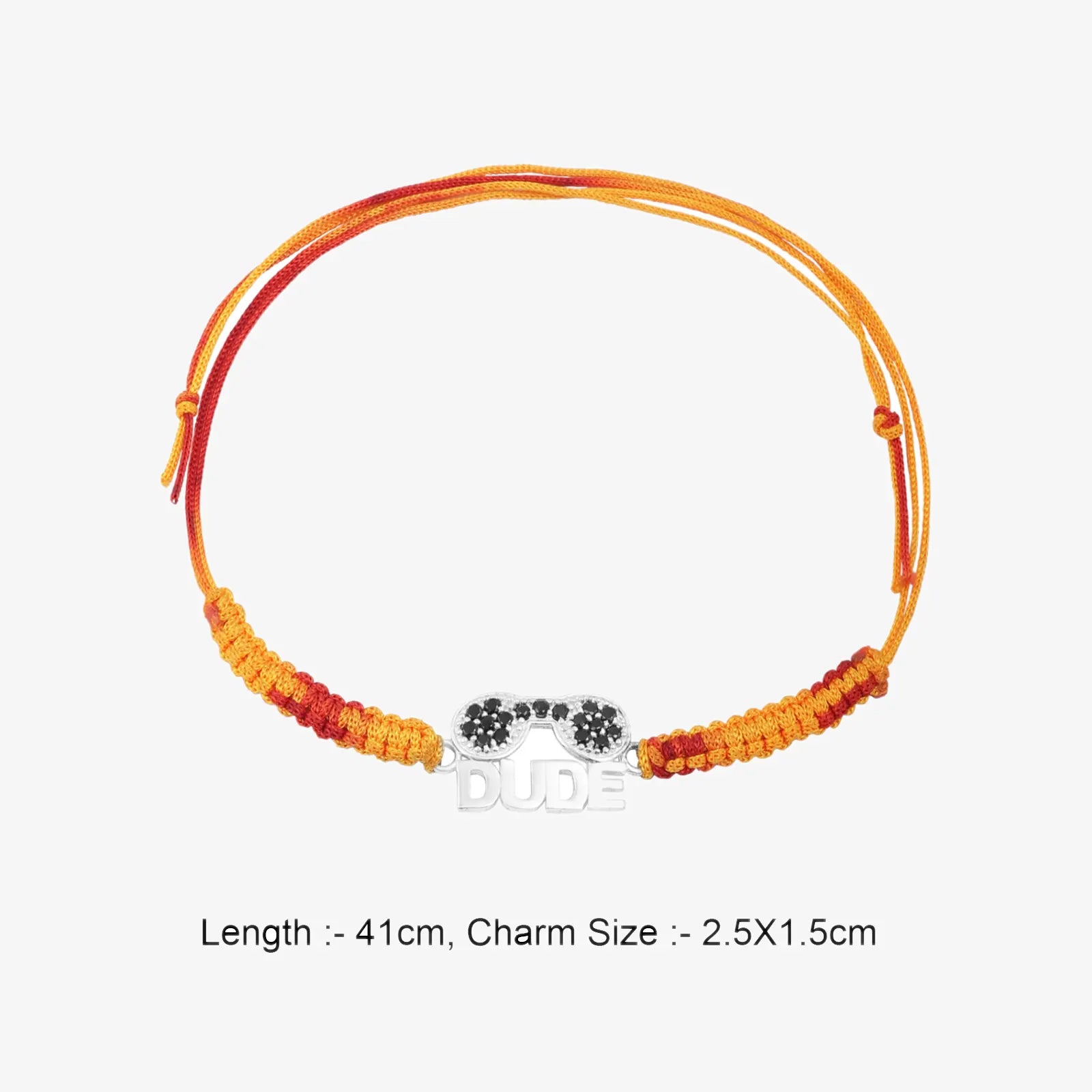 Dude Silver Rakhi for Brother