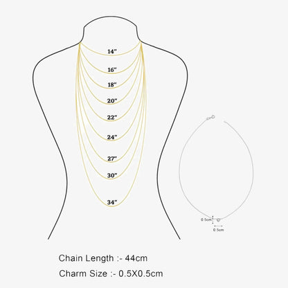 AD Studded Heart Chain Pendant for Women