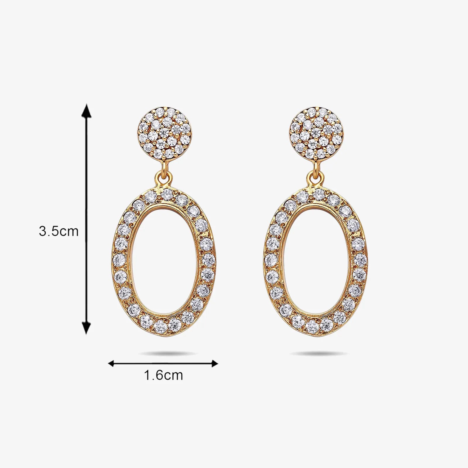 Pure Silver Earrings - Made With Rich CZ Stone